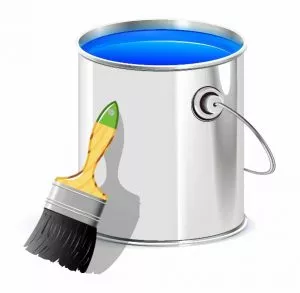 Peinture bleue